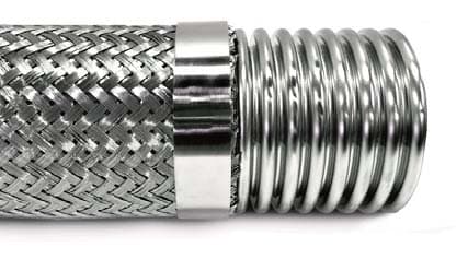 Monel 400 annular hose with single Monel braid and collar