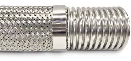 Type 321 annular hose with double 304 braid and collar