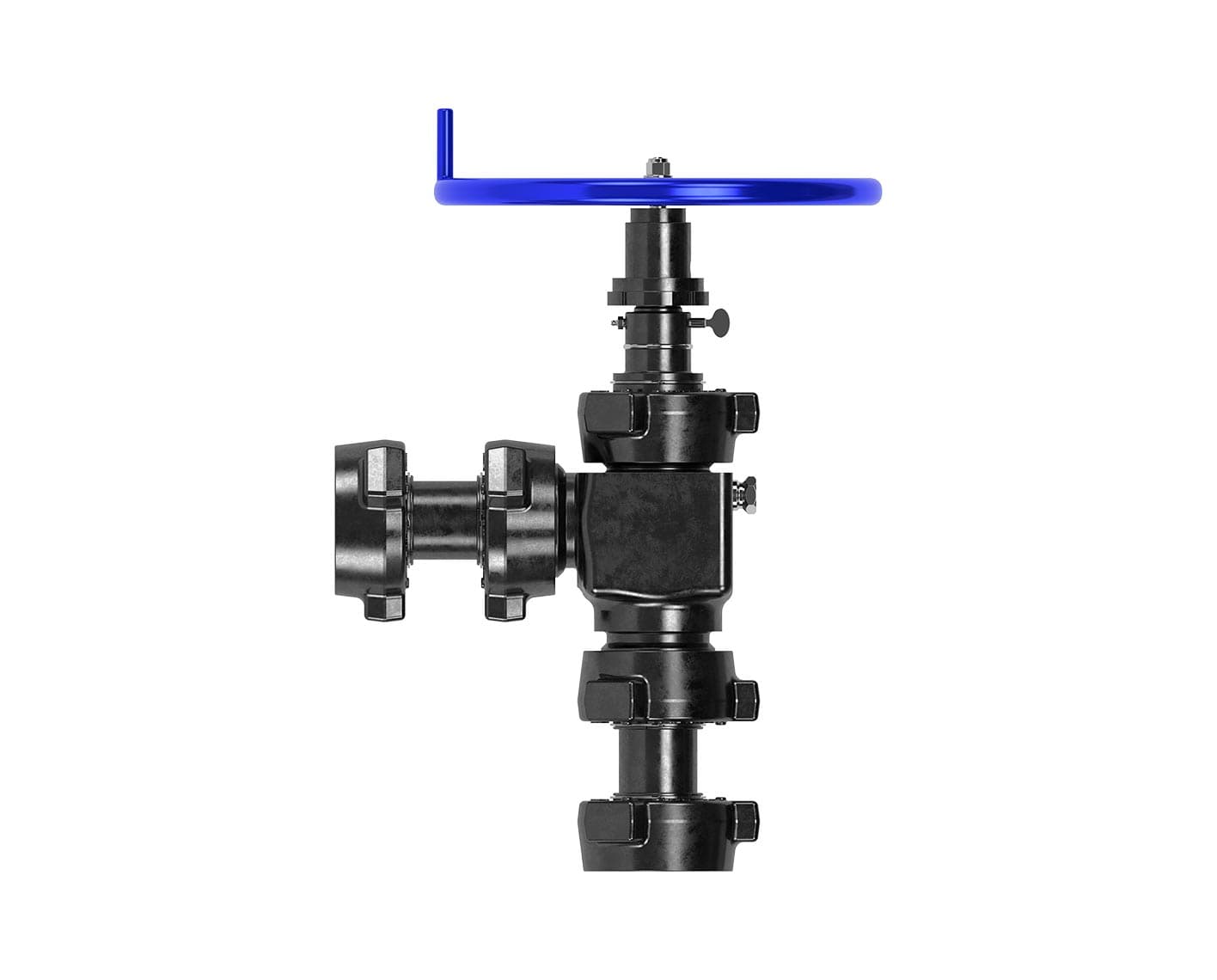 Black adjustable manual choke, N-60 trim, 2 in × 1502 F×M, 15,000 psi