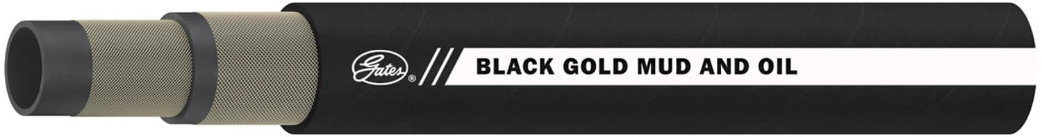 Gates Black Gold 300D mud and oil discharge hose with white stripe