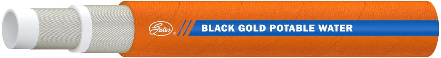 Gates Black Gold 300D potable water discharge hose, orange cover