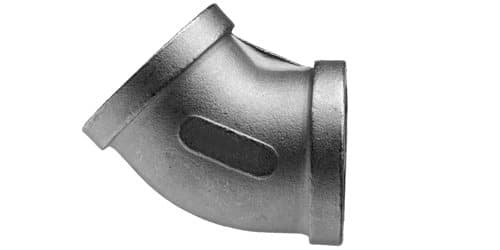304 stainless steel 150# Cast Threaded 45° Elbow, catalogue photo