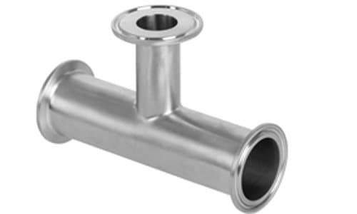304 stainless steel Sanitary Clamp-End Reducing Tee, catalogue photo
