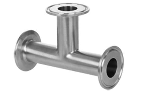 304 stainless steel Sanitary Clamp-End Tee, catalogue photo