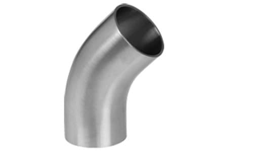 316 stainless steel Sanitary Weld-End 45° Elbow, catalogue photo