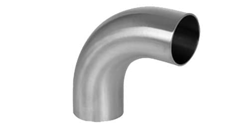 316 stainless steel Sanitary Weld-End 90° Long-Radius Elbow, catalogue photo