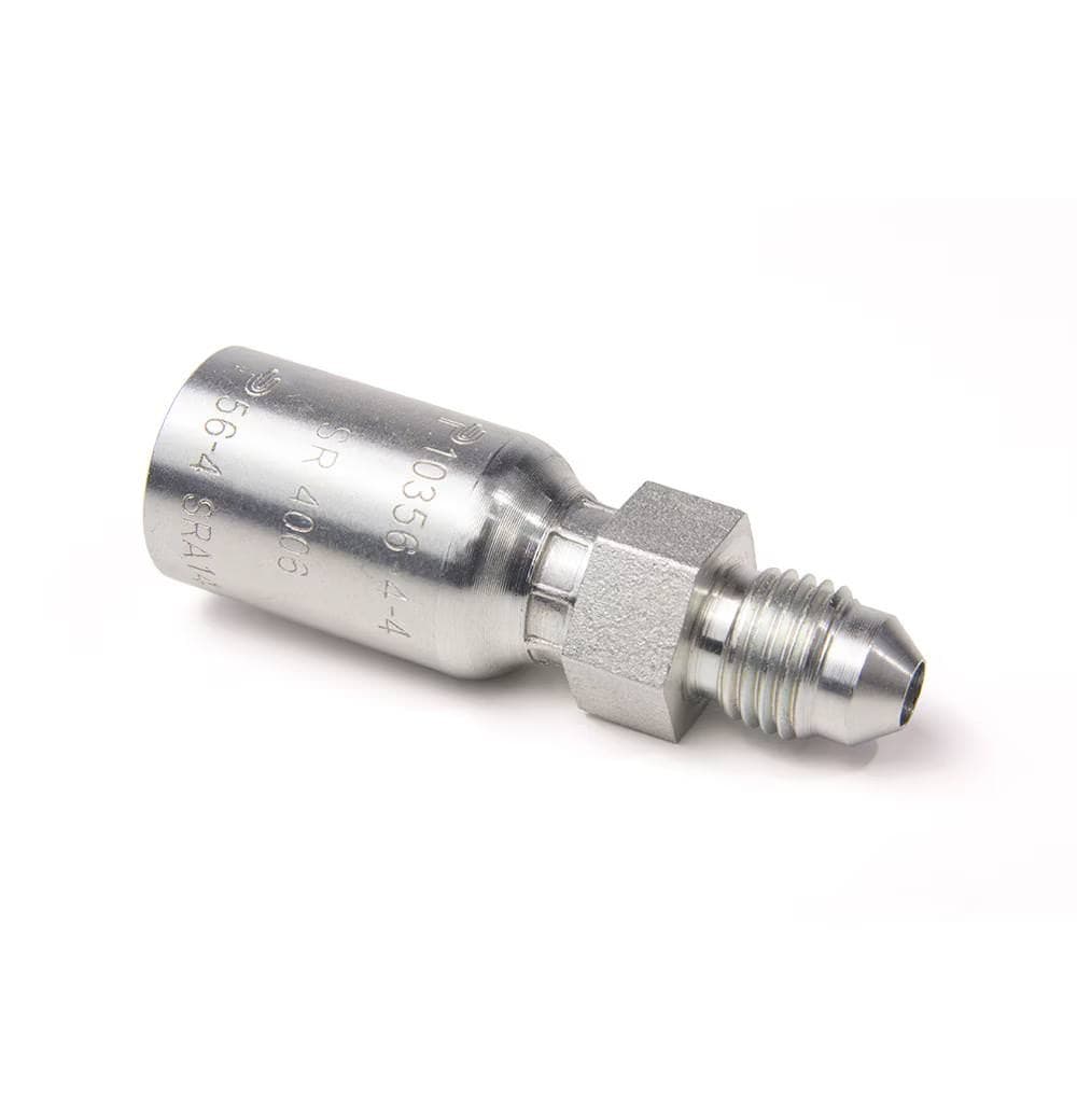 Parker 10356 Male JIC 37° crimp hose fitting, rigid, straight, product photo