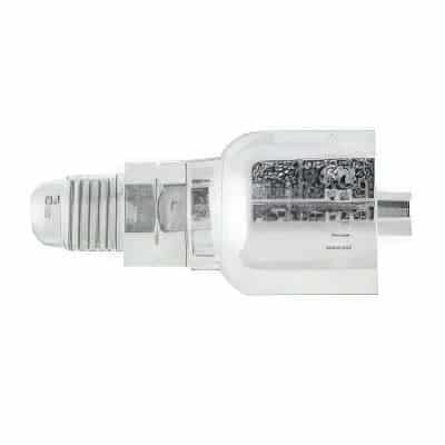 Parker 10443 Male SAE 45° crimp hose fitting, rigid, straight, product photo