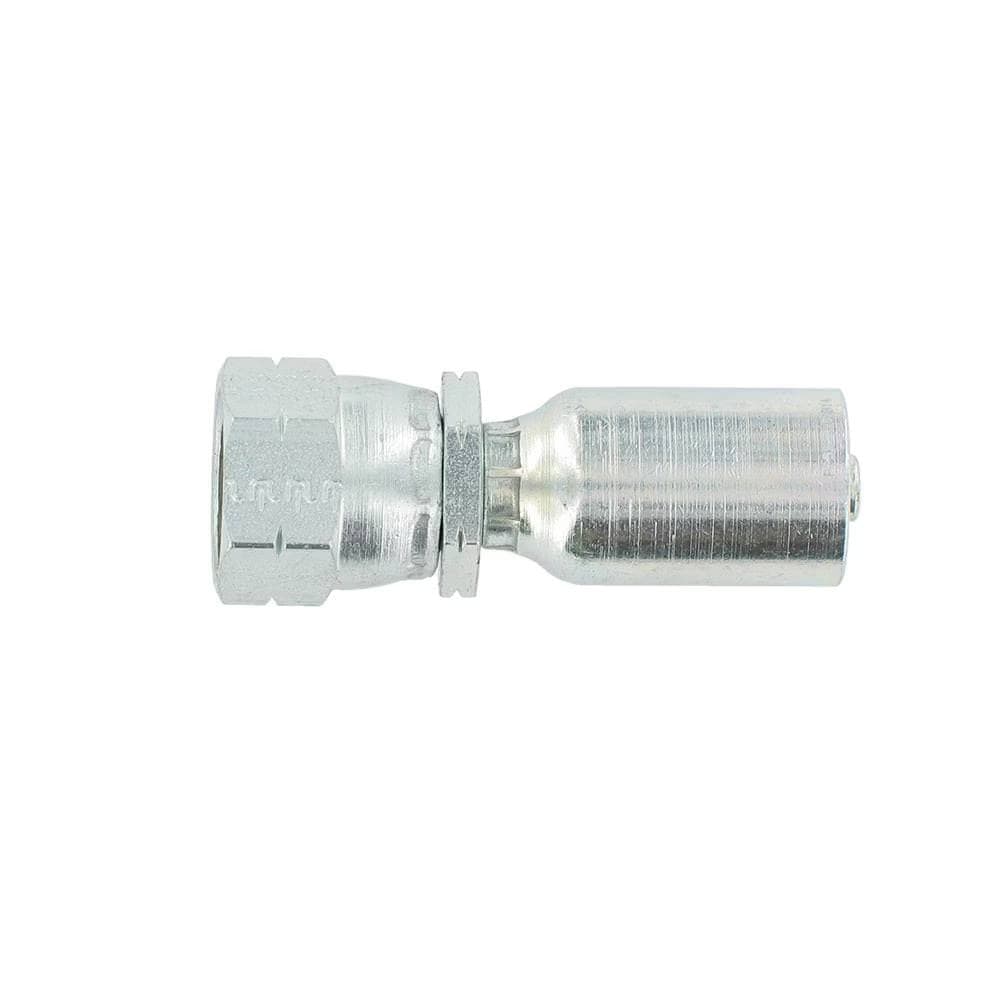 Parker 10856 Female SAE 45° crimp hose fitting, swivel, straight, product photo