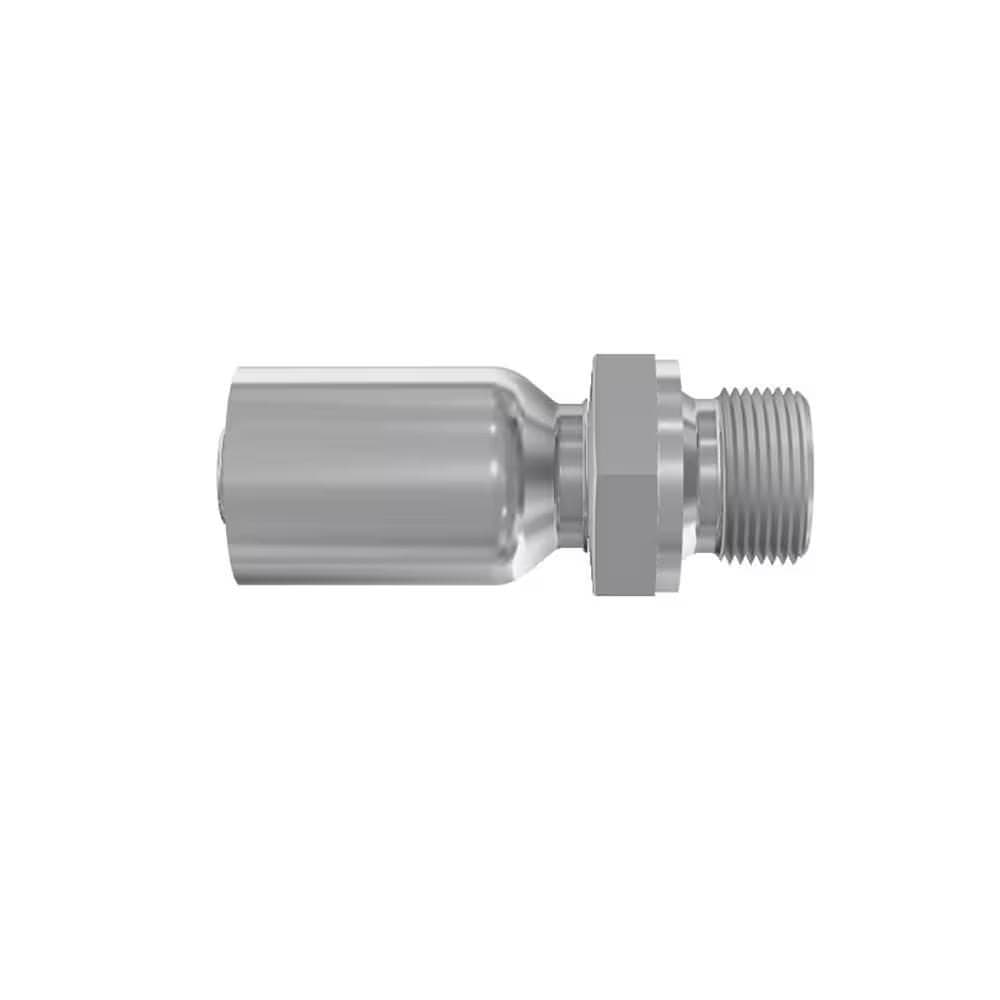 Parker 1D956 Male BSP Parallel Pipe (60° Cone) crimp hose fitting, rigid, straight, product photo