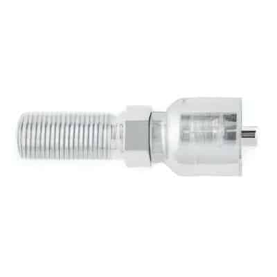 Parker 1JB43 Male Seal-Lok O-Ring Face Seal (ORFS) Bulkhead crimp hose fitting, straight, without locknut, product photo