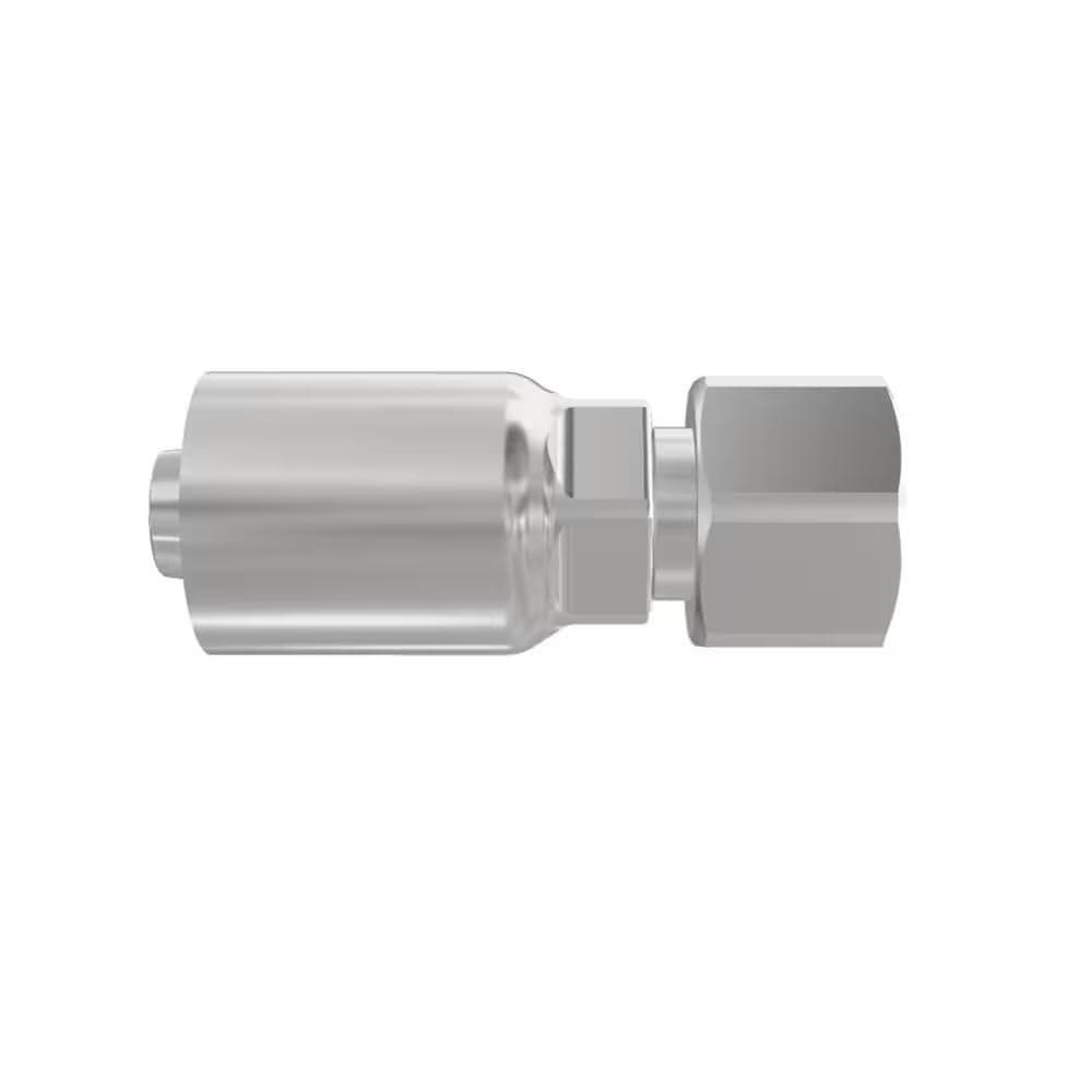 Parker 1JC77 Female Seal-Lok O-Ring Face Seal (ORFS) crimp hose fitting, swivel, straight, short, product photo