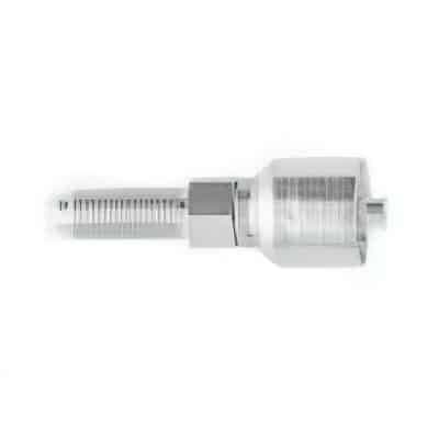 Parker 1LB43 Male JIC 37° Bulkhead crimp hose fitting, straight, without locknut, product photo
