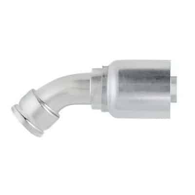 Parker 1X777 Full Flange, SAE Code 61 or Code 62 crimp hose fitting, 45° elbow, product photo