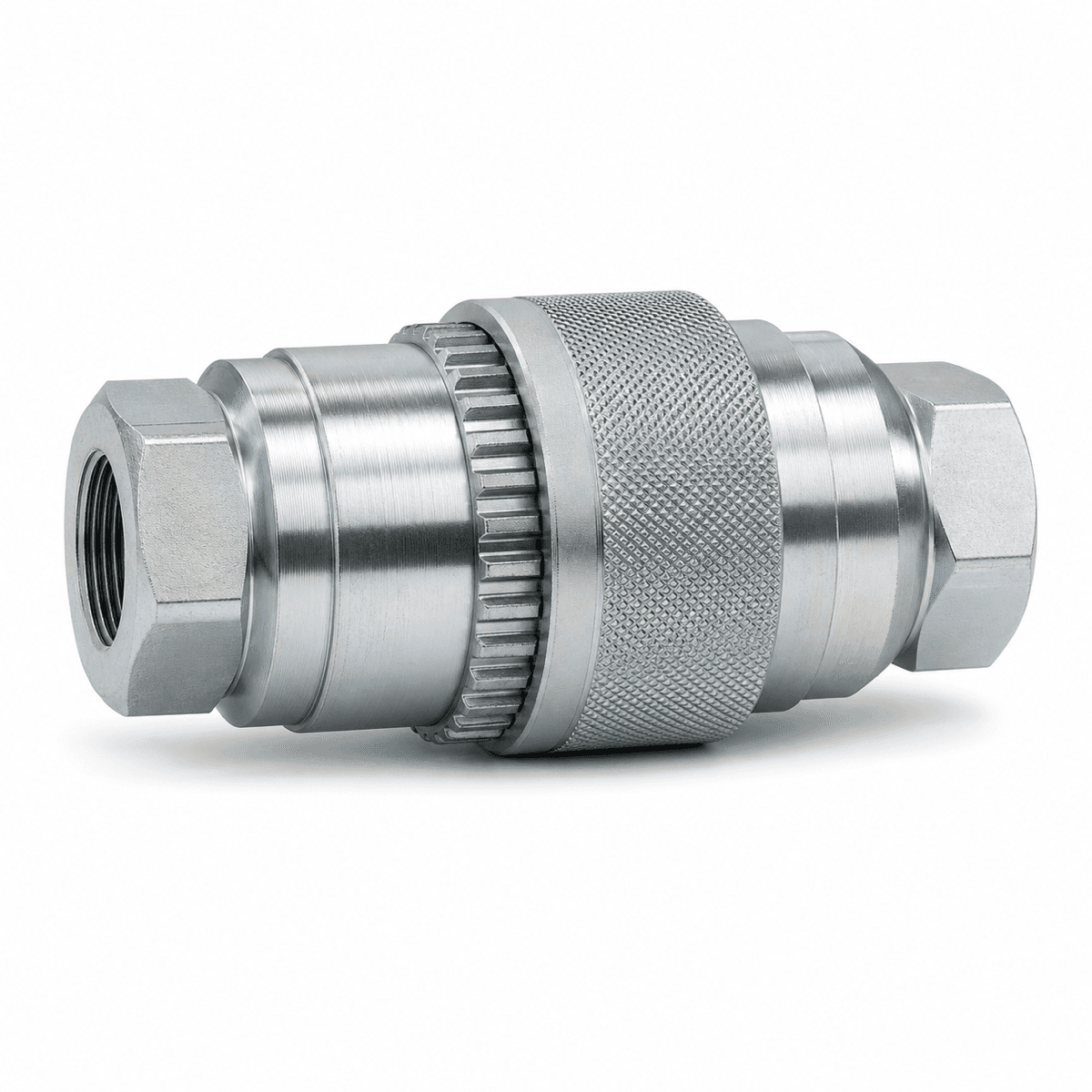 Dry Break Thread-to-Connect Quick Coupler