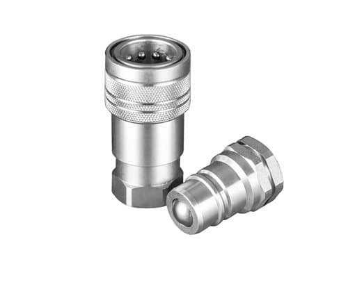 ISO 5675 agricultural quick coupler, female socket with matching male tip