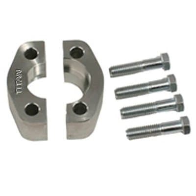 Stainless steel SAE code 61 split flange kit, 316L, side view
