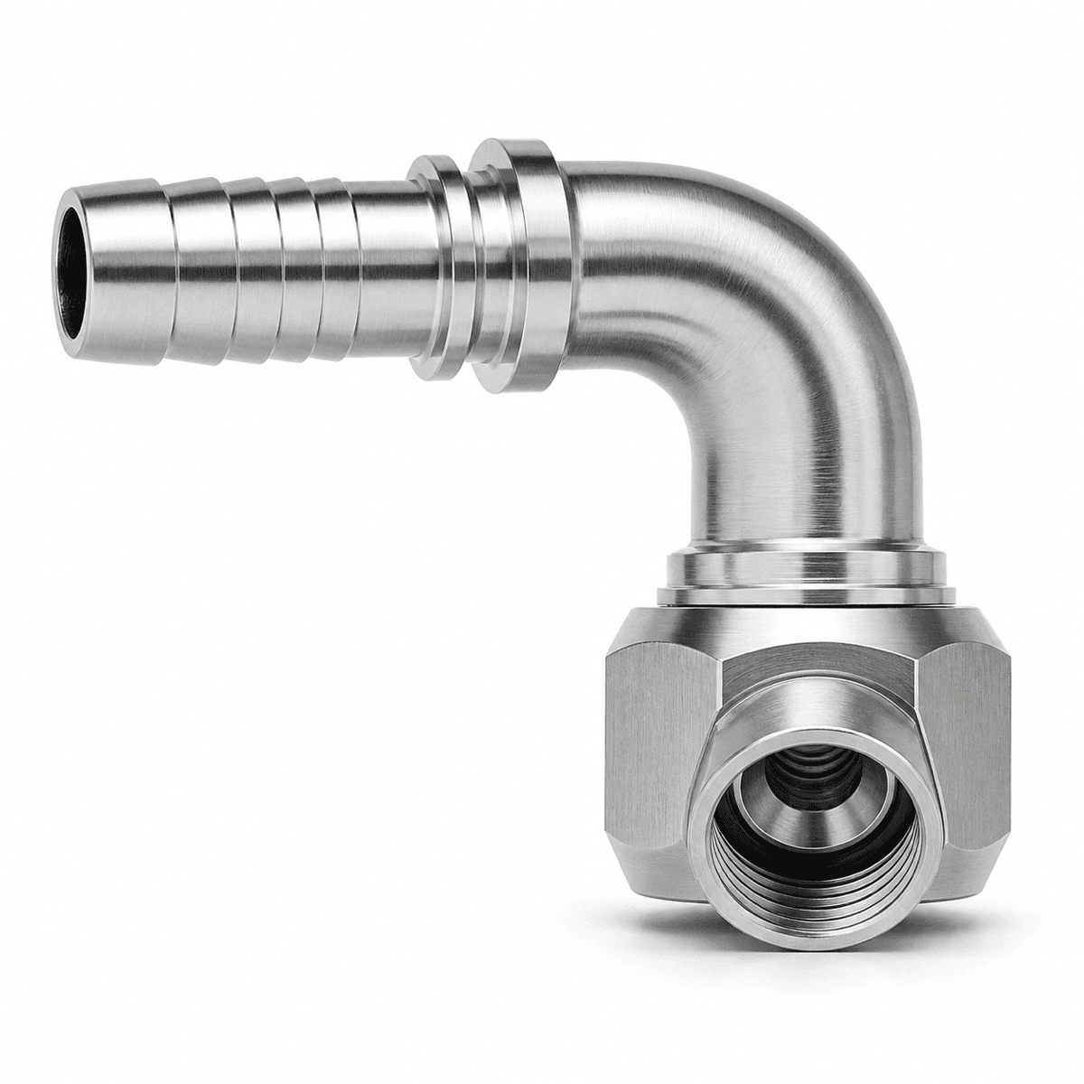NPSM swivel female 60° cone (90º elbow)