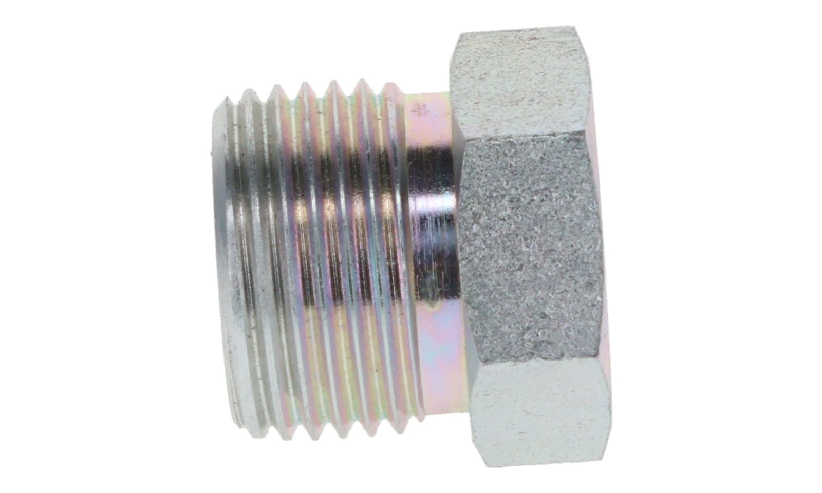 Steel flareless plug, side view