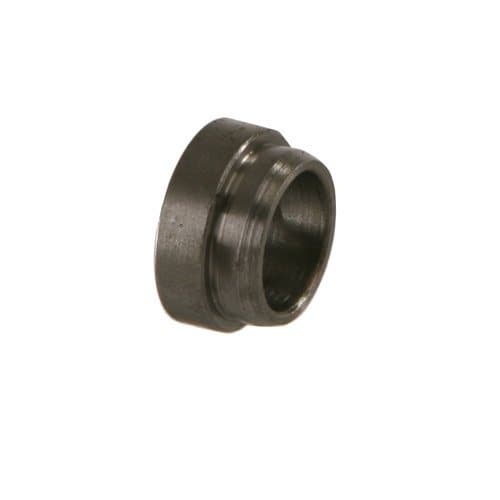 Steel ORFS braze tube sleeve, angled view