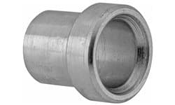 Steel JIC 37° sleeve for metric tube, angled view