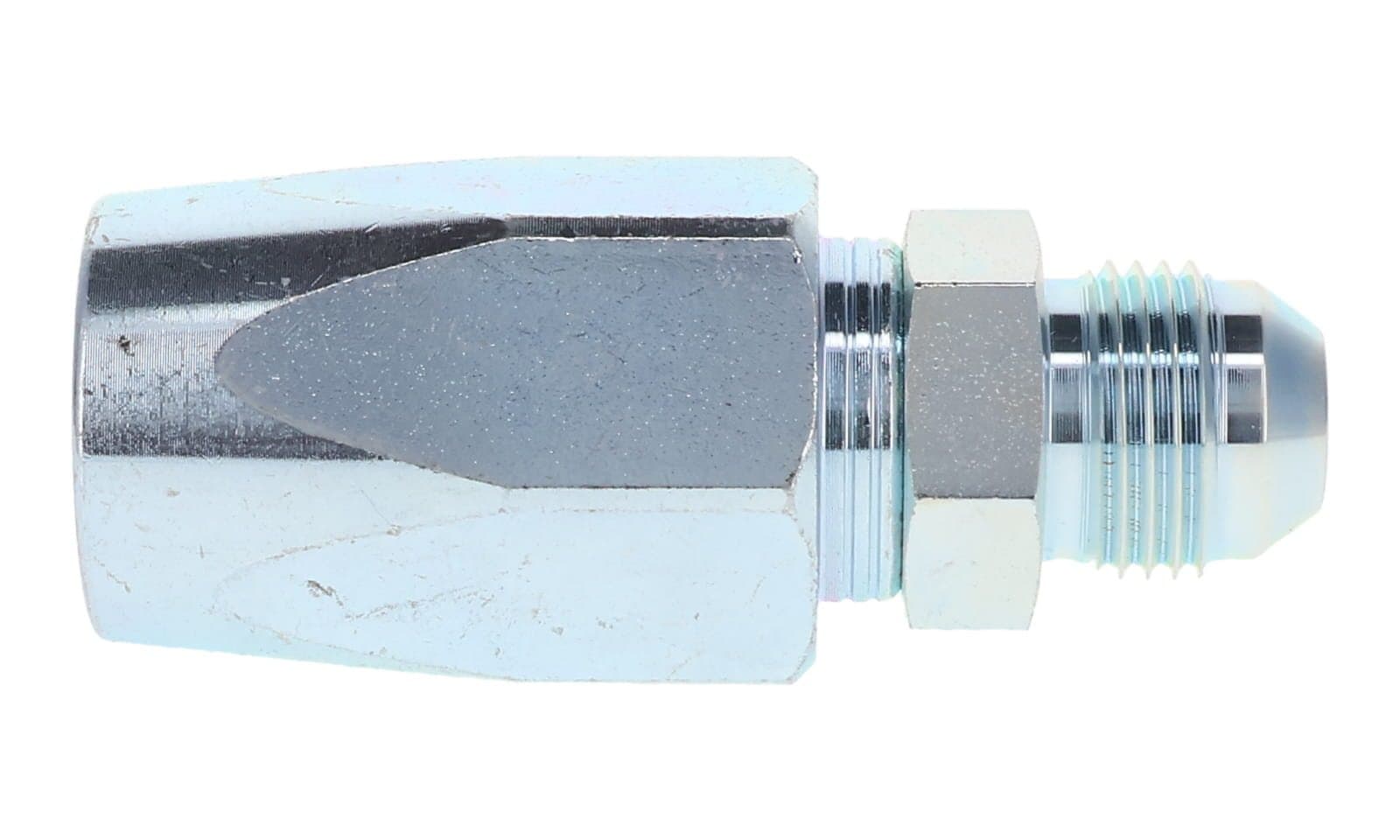 Reusable Hose End for SAE 100R2AT Hose × JIC 37° Male, side view