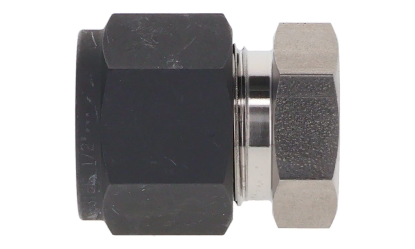 316 stainless single ferrule cap, 316L, side view