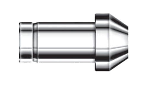 316 stainless single ferrule port connector, 316L, side view