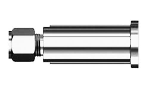 316 stainless single ferrule flanged lapped tube connector, 316L, side view