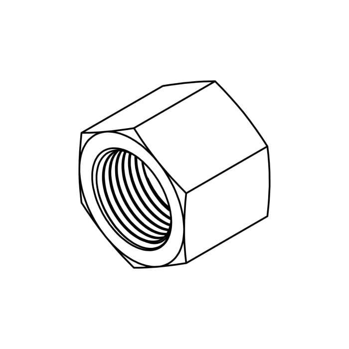 Tompkins 5406-CAP female NPTF cap, carbon steel, line drawing