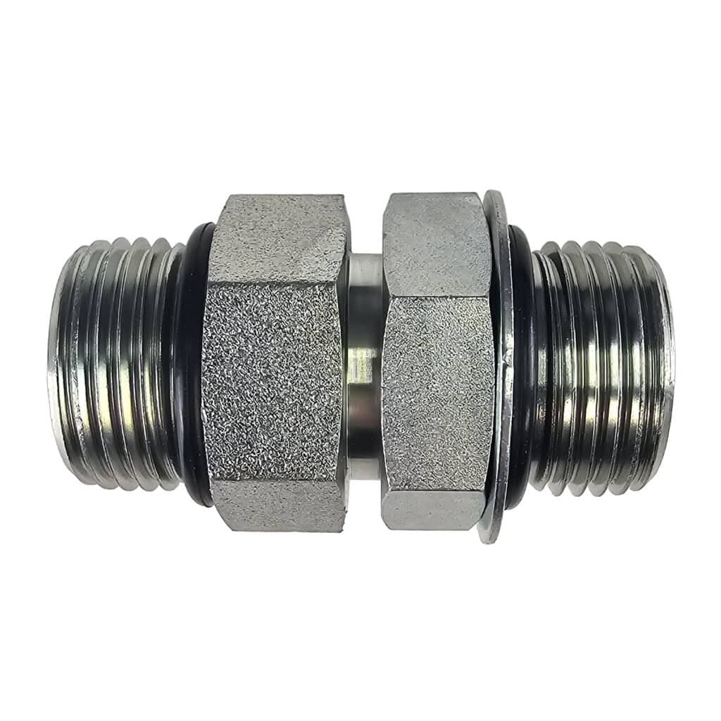 Tompkins 6403 male o-ring boss × male o-ring boss adjustable nipple, carbon steel, product photo