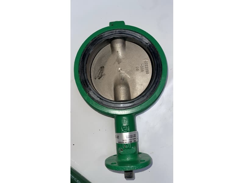 DEMCO Series NE-C wafer butterfly valve — 6″ unit shown