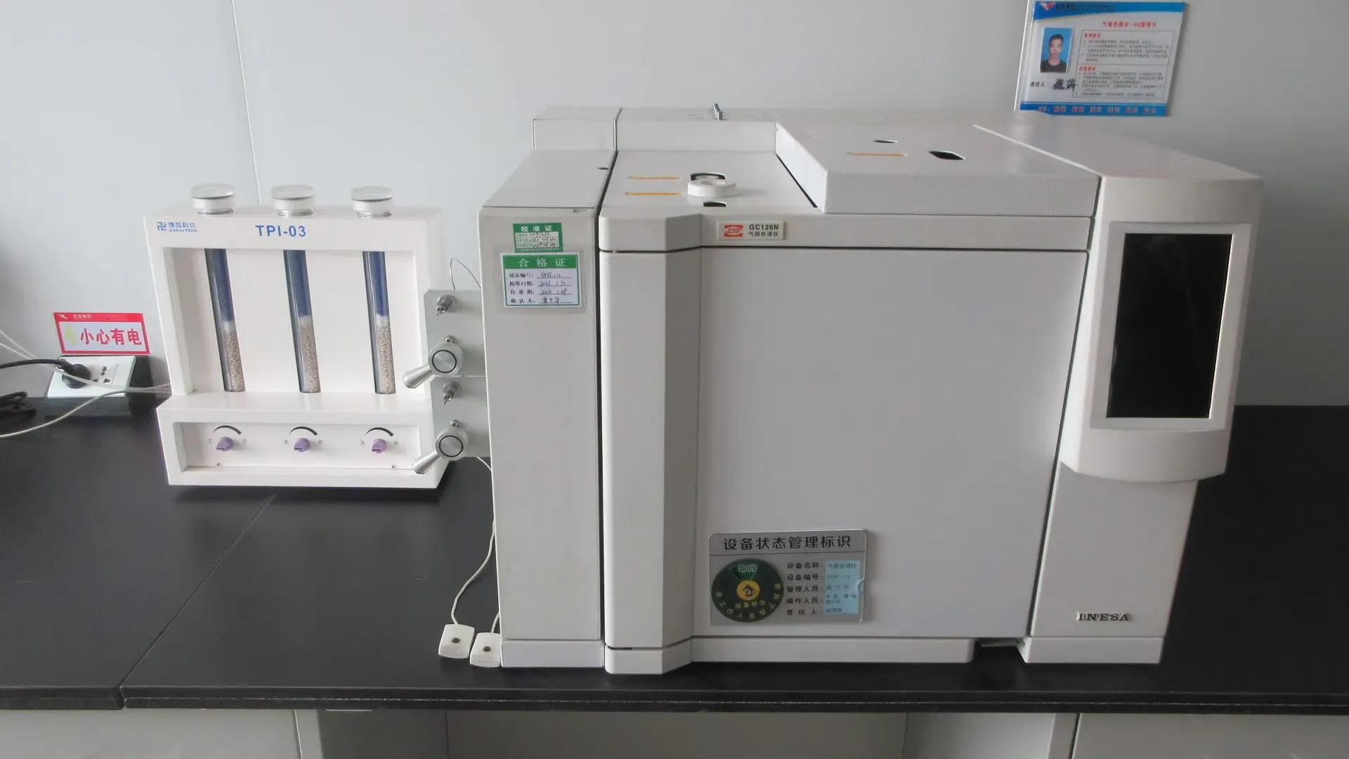 Gas chromatograph with sample injection port